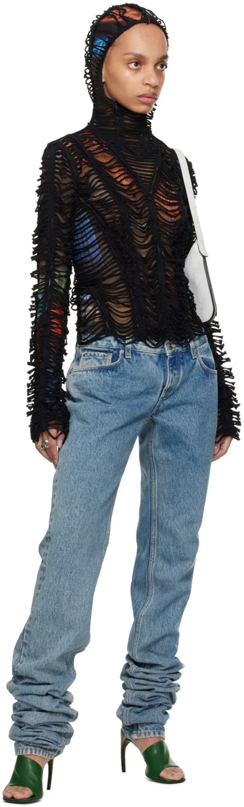 FERRAGAMO Nymphe 85 Nappa Leather Mules In Green