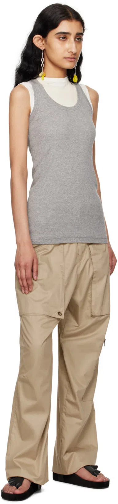 ISABEL MARANT Beige Jolande Trousers In 67ki Khaki