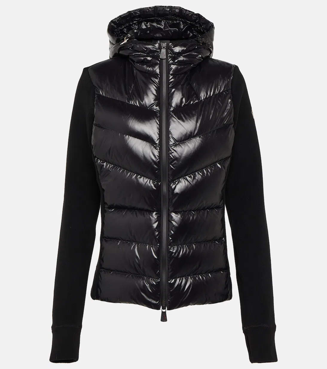 MONCLER Grenoble Padded Fleece Hoodie With Zip And Hood In Black