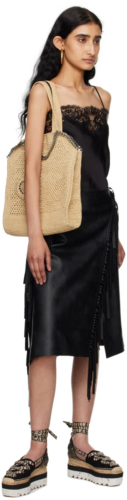 STELLA MCCARTNEY Stella Mc Cartney Gaia Wedge Espadrillas In Black