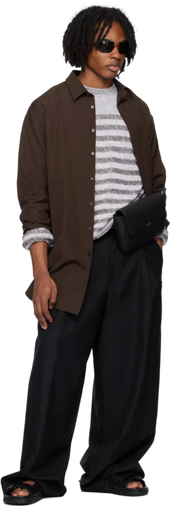 FERRAGAMO Brown Sports Shirt In 3964/234 Expresso