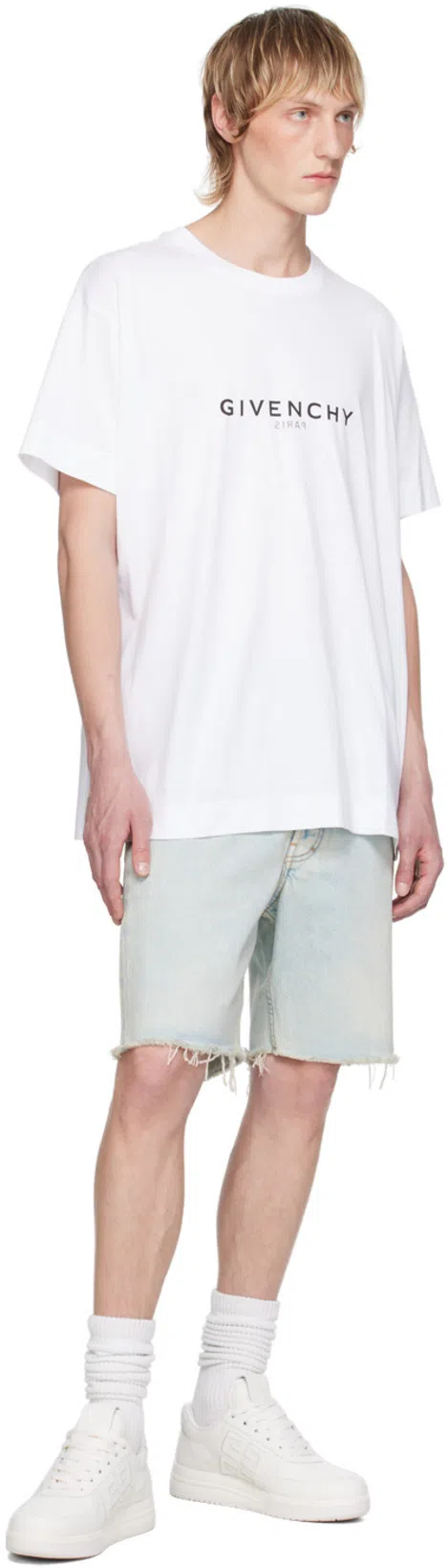 GIVENCHY Men White Cotton T-shirt