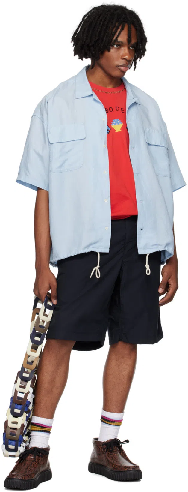 SC103 Multicolor Medium Links Tote In Quill