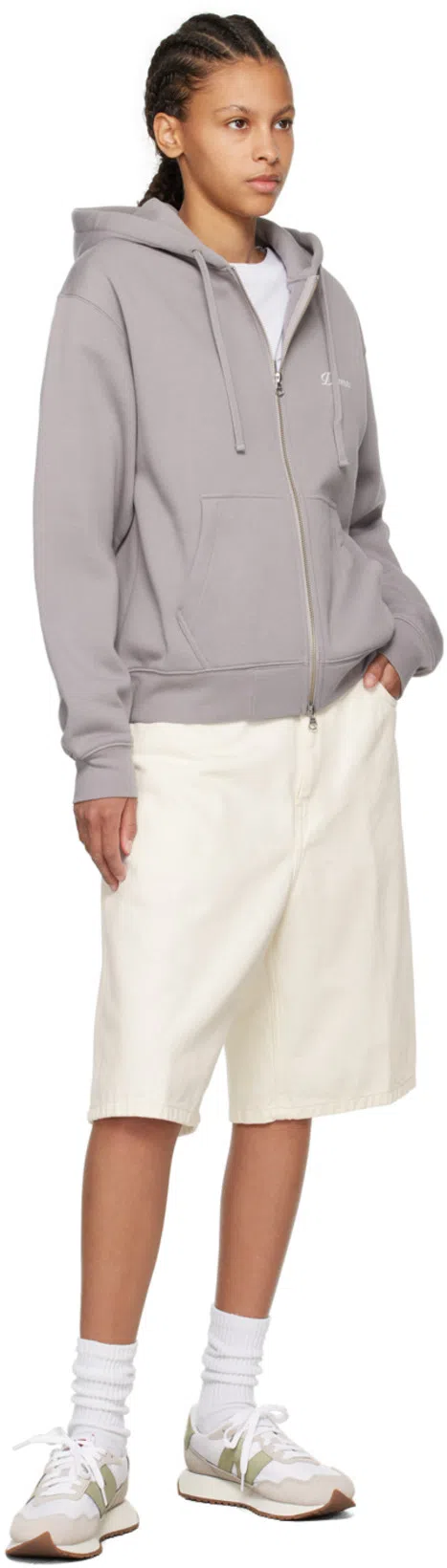 CARHARTT Brandon Loose Fit Denim Shorts In Neutral