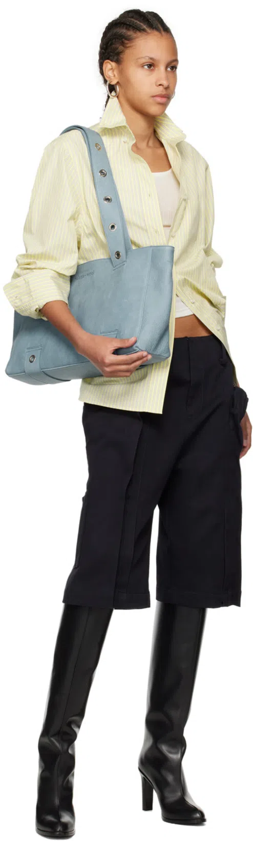 FAX COPY EXPRESS White 'the High Halter' Tank Top