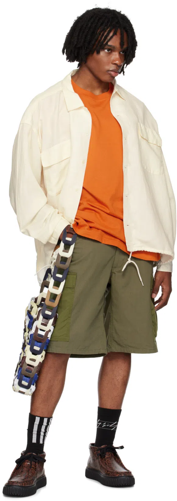 SC103 Multicolor Medium Links Tote In Quill