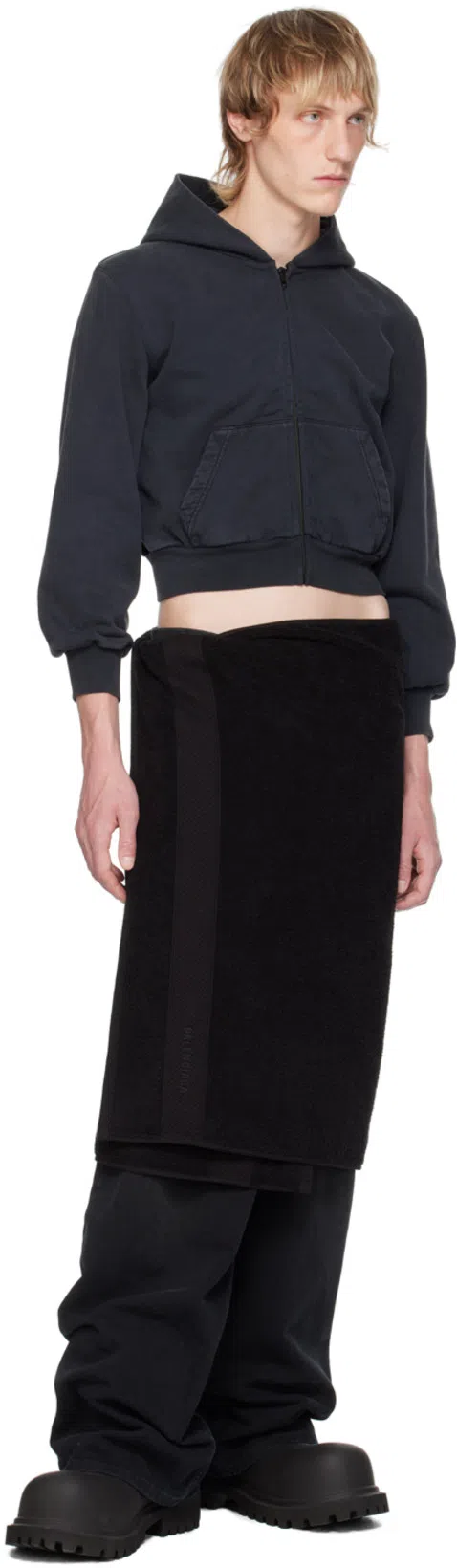 BALENCIAGA Black Eva Steroid Ankle Boots