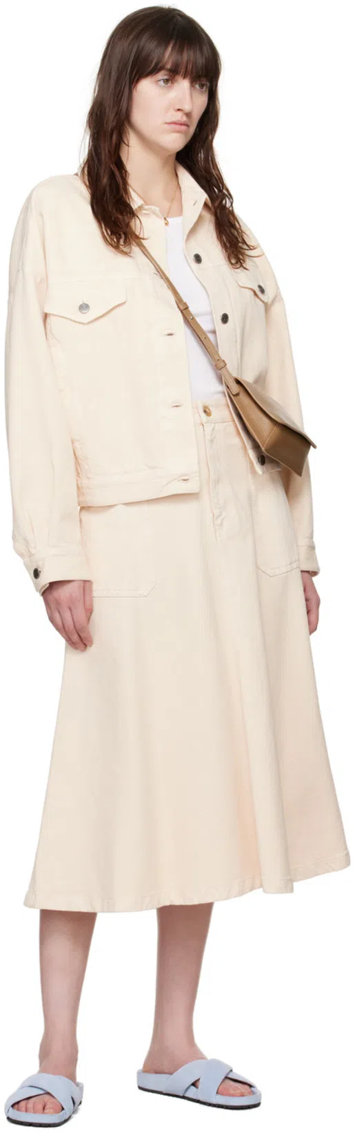 APC A.p.c. Women's Sainters Denim Jacket In White