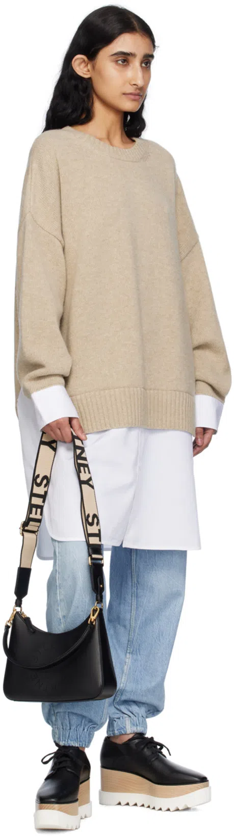 STELLA MCCARTNEY Elyse Platform Lace-up Shoes In Black