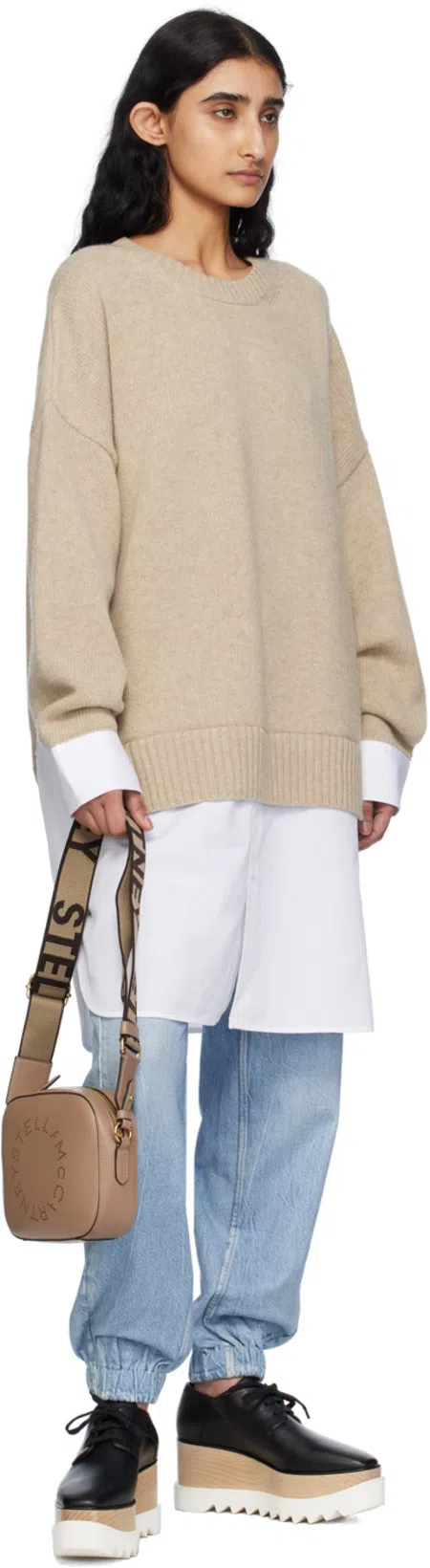 STELLA MCCARTNEY Elyse Platform Lace-up Shoes In Black