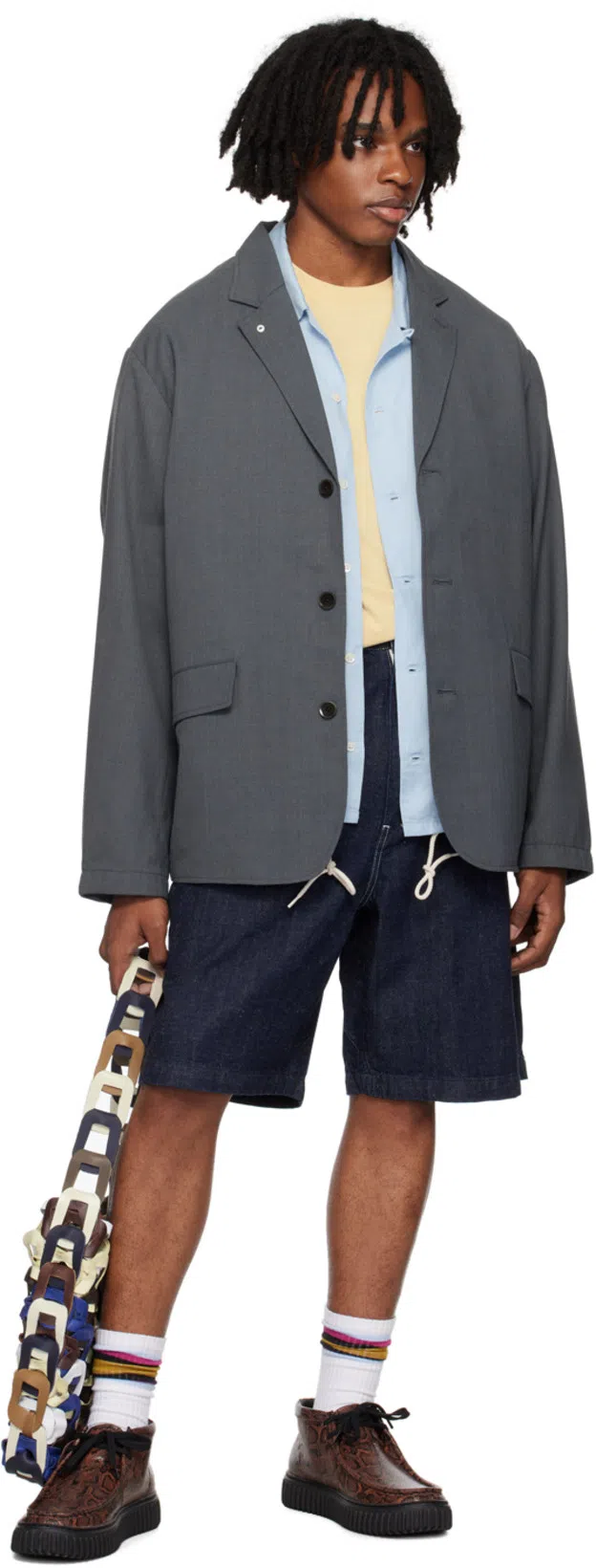 SC103 Multicolor Medium Links Tote In Quill