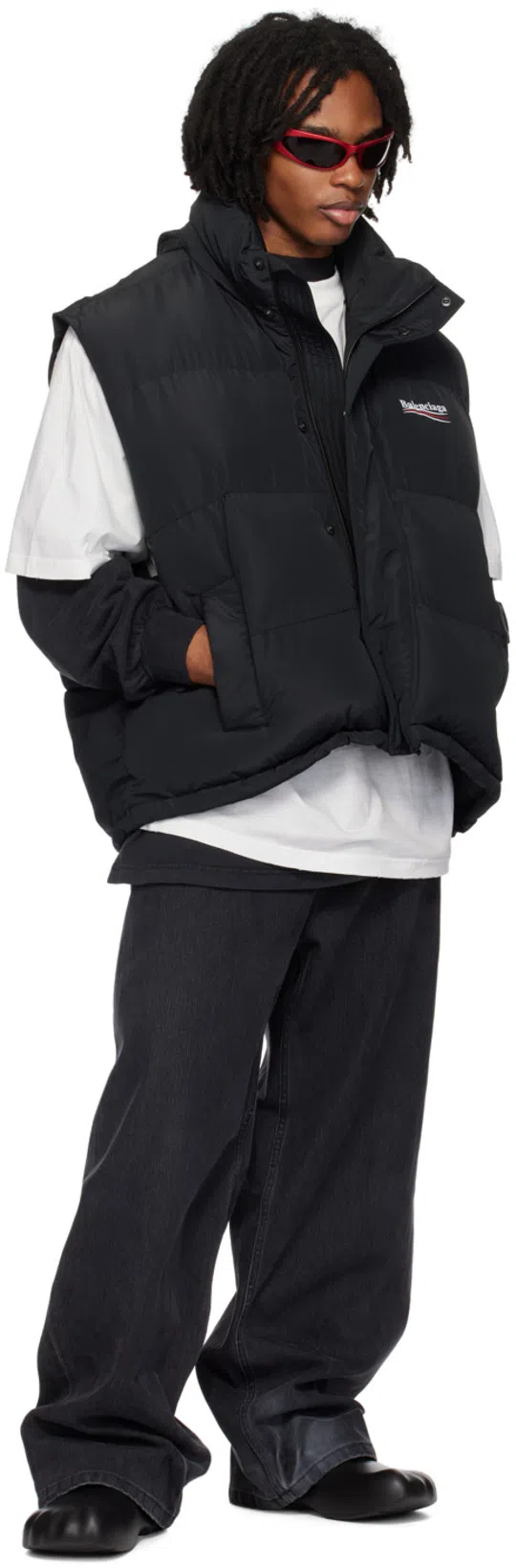 BALENCIAGA Sunday Molded Rubber Slides In Black