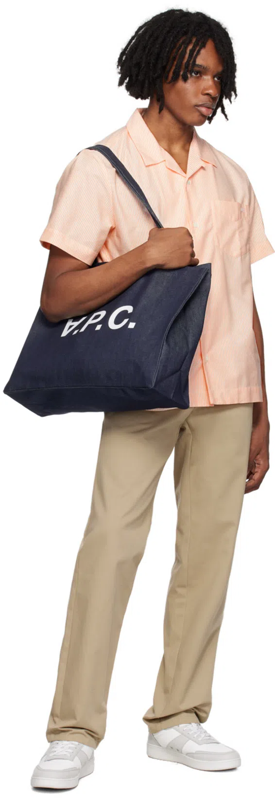 APC A.p.c. Denim Shopping Bag In Blue