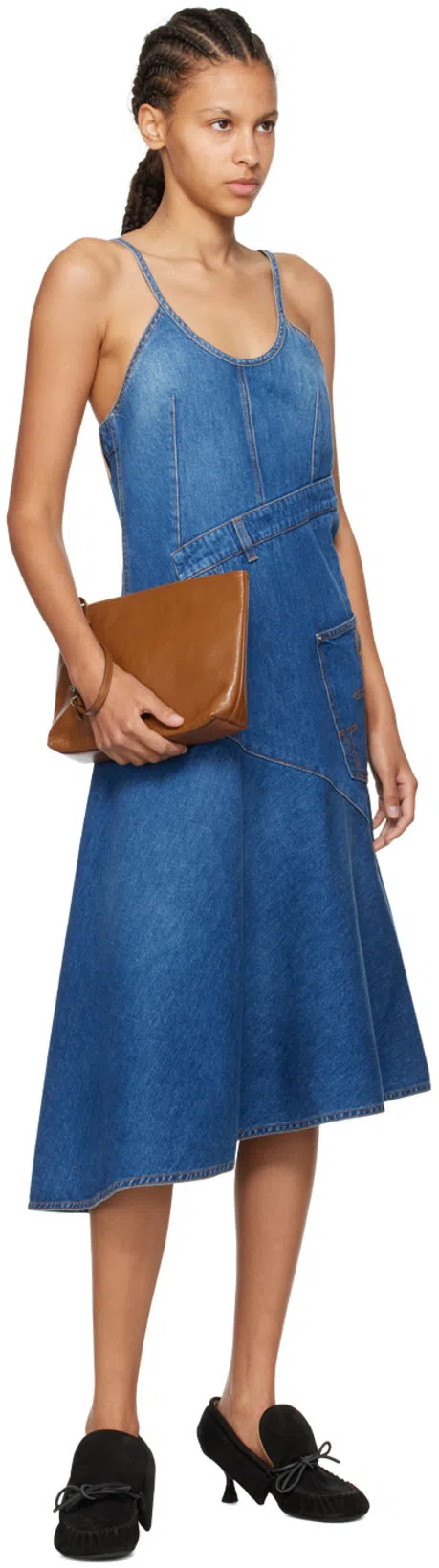 JW ANDERSON Blue Cotton Clothing Dresses