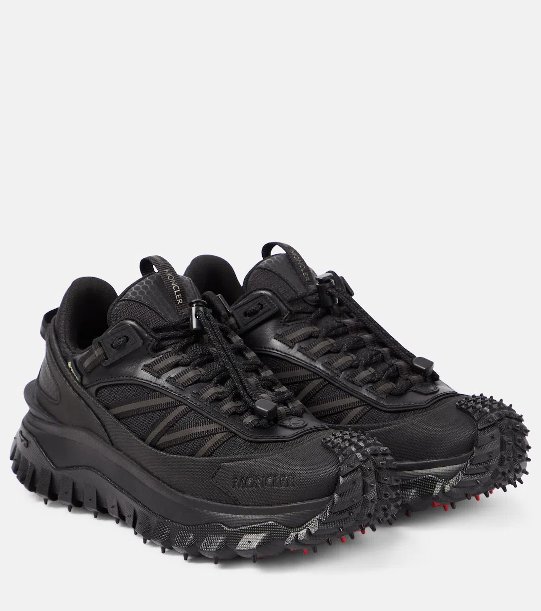 MONCLER Black Fabric Trailgrip Gtx Sneakers In Multi