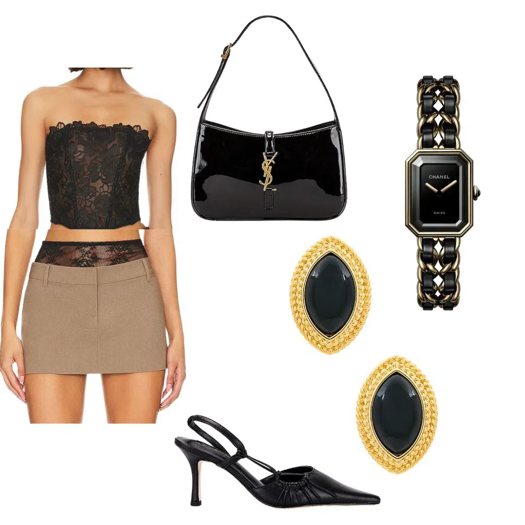 HEAVEN MAYHEM Bean Belt In Black