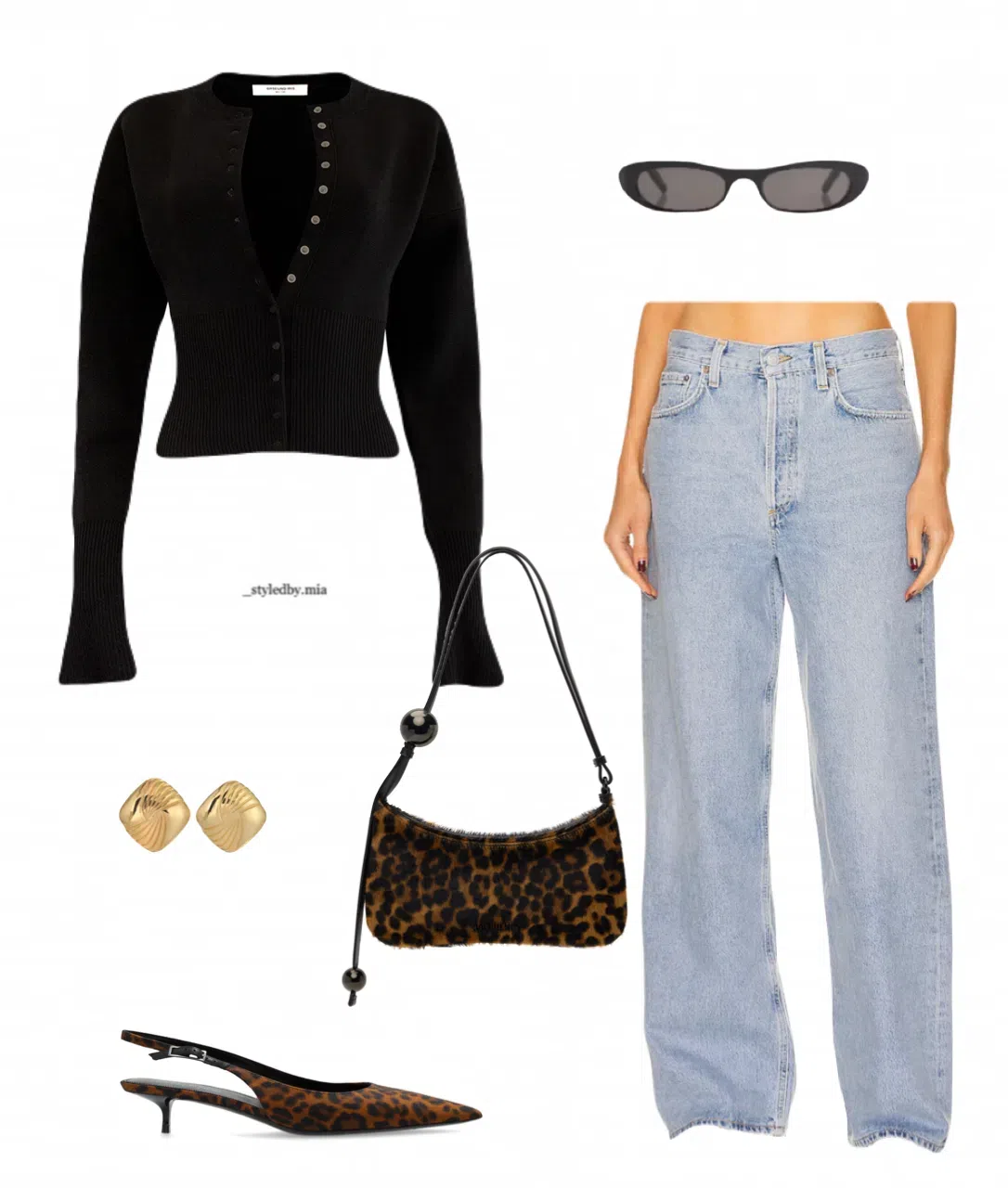 SAINT LAURENT Women's Oval Sunglasses In Black