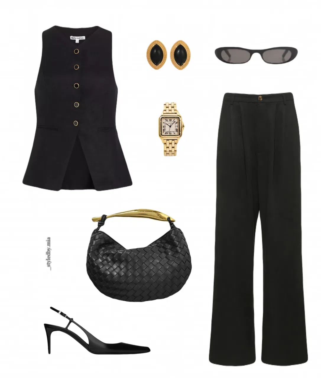 SAINT LAURENT Women's Oval Sunglasses In Black