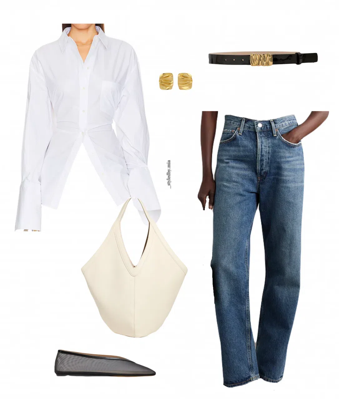 LE MONDE BERYL Luna Mesh Ballerina Flats In Black Glitter