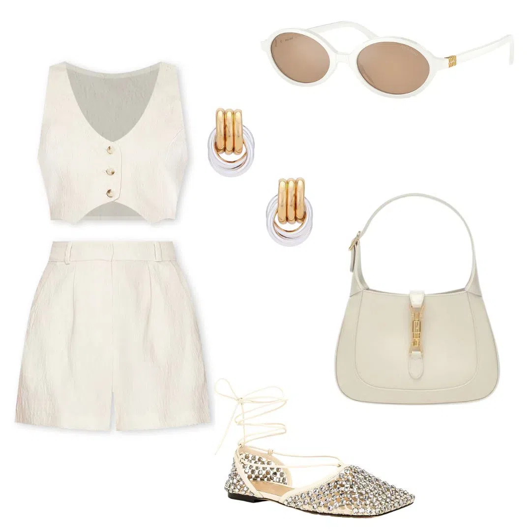 MIU MIU Logo Oval-frame Sunglasses In Gold Warm Taupe