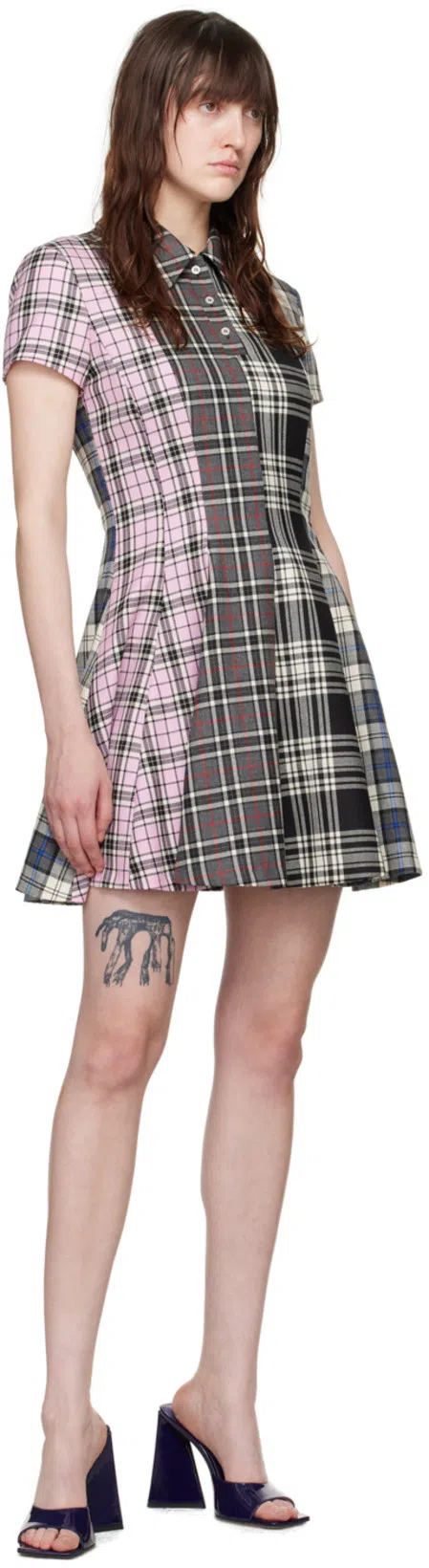 ATTICO Patent Leather Venus Mules With Statement Heel 9cm In Black