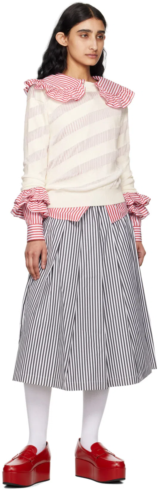 GIMAGUAS Zebara Striped Jumper In Neutrals