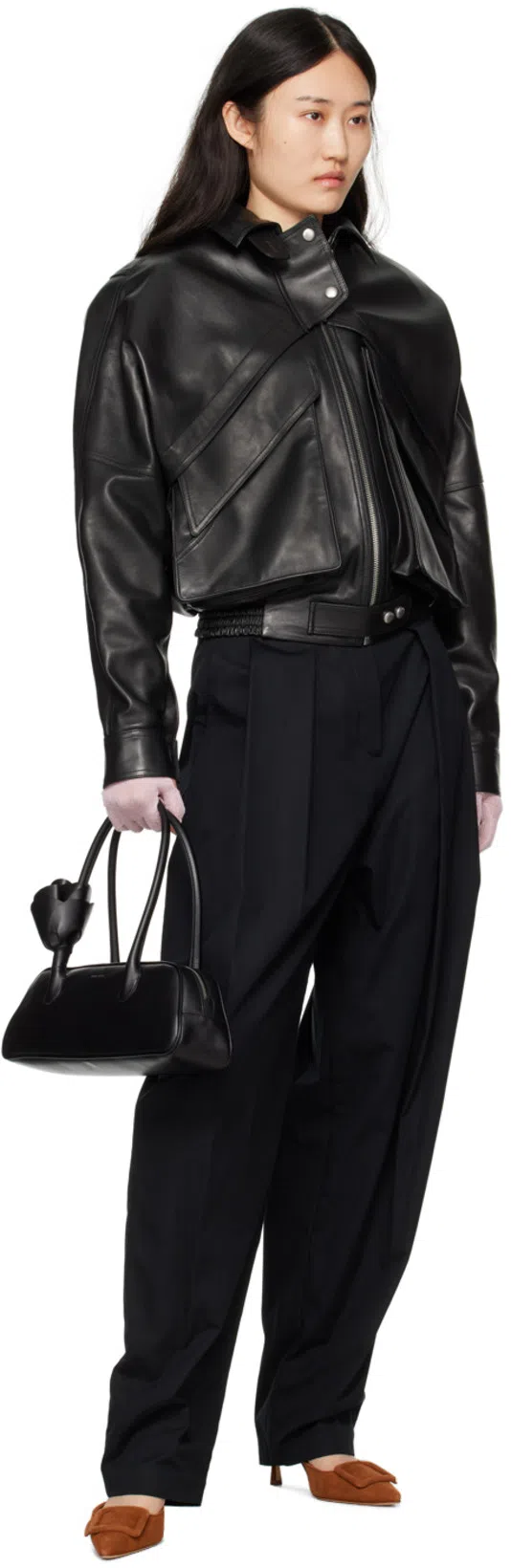 MANOLO BLAHNIK Maysale 50 Buckled Suede Mules In Brown