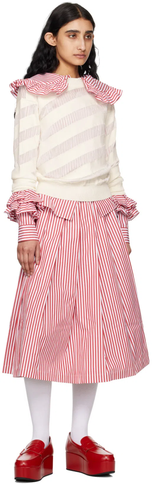 GIMAGUAS Zebara Striped Jumper In Neutrals