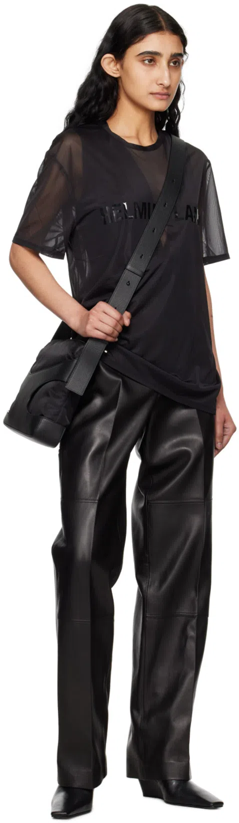 HELMUT LANG Black Sheer T-shirt