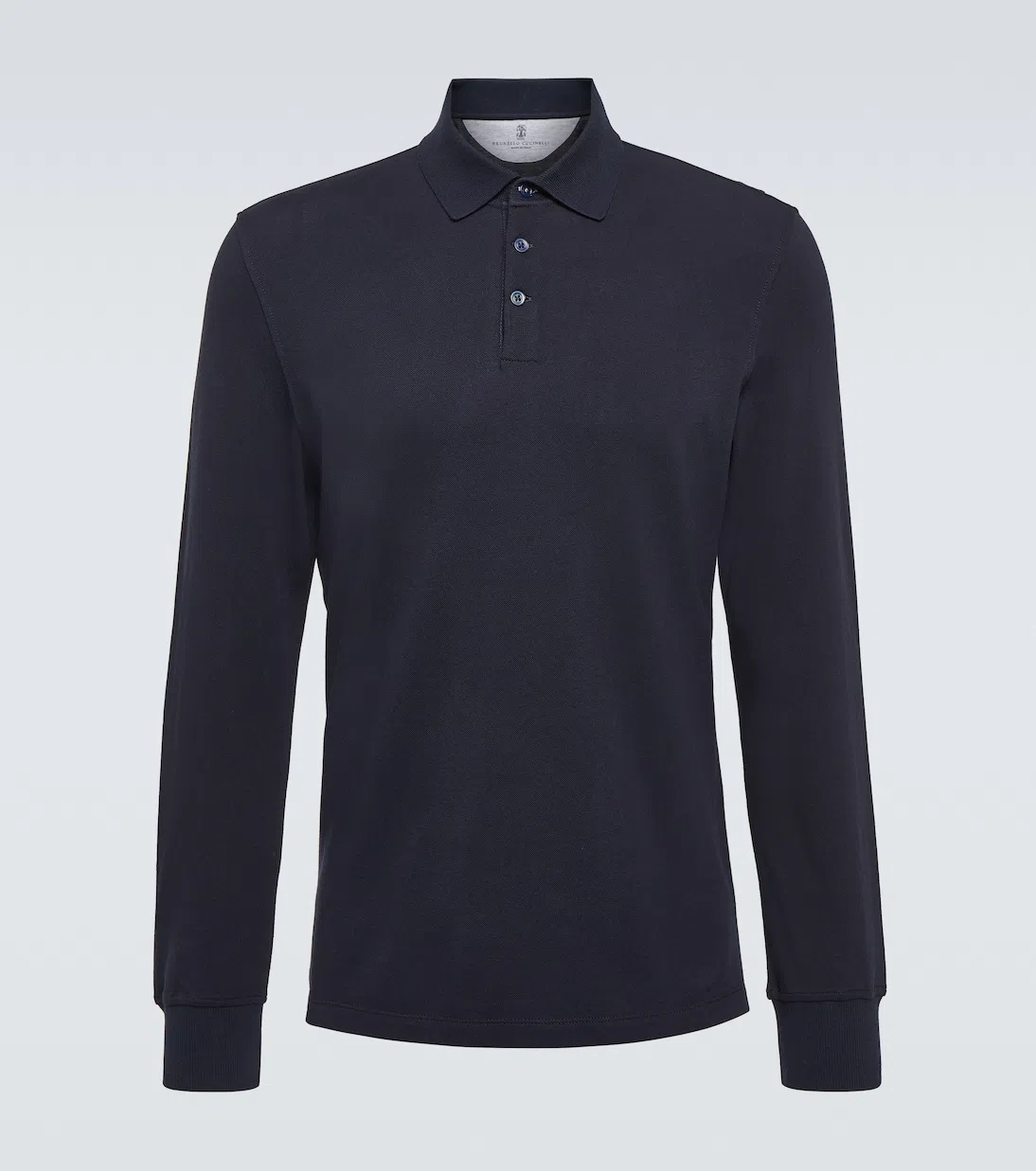 BRUNELLO CUCINELLI Men Cotton Jersey Crew-neck T-shirt With Logo And Faux-layering In White