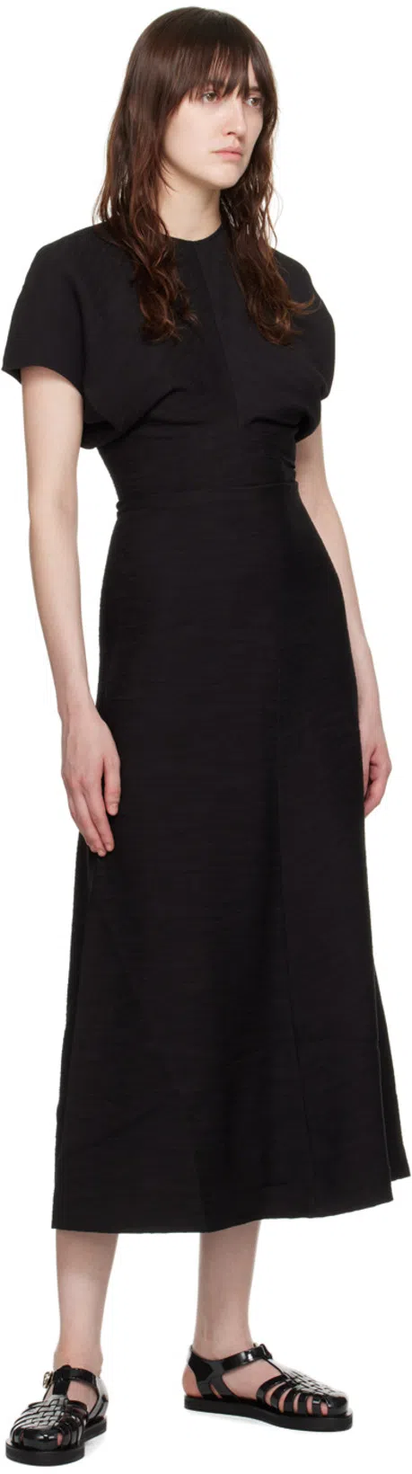 ANCIENT GREEK SANDALS Homeria Jelly Flat Sandals In Black