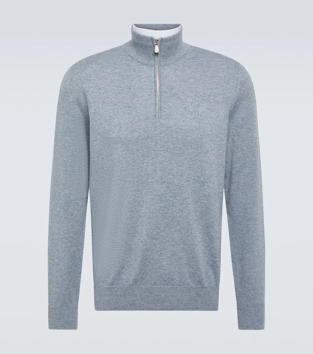 BRUNELLO CUCINELLI Men Cotton Jersey Crew-neck T-shirt With Logo And Faux-layering In White