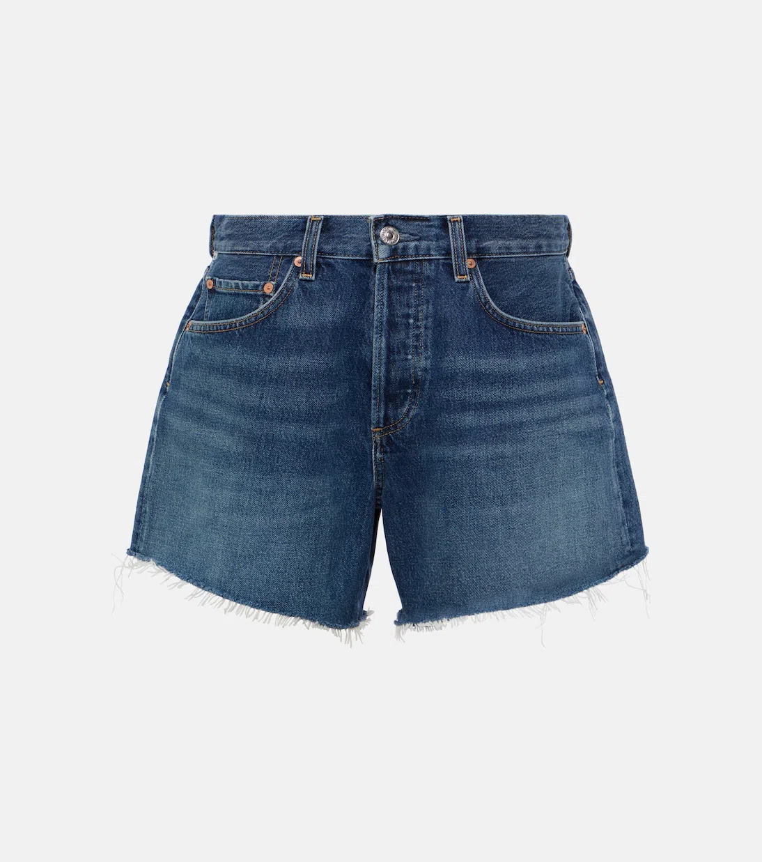 CITIZEN OF HUMANITY Gaucho High Waist Organic Cotton Denim Shorts In Dallas