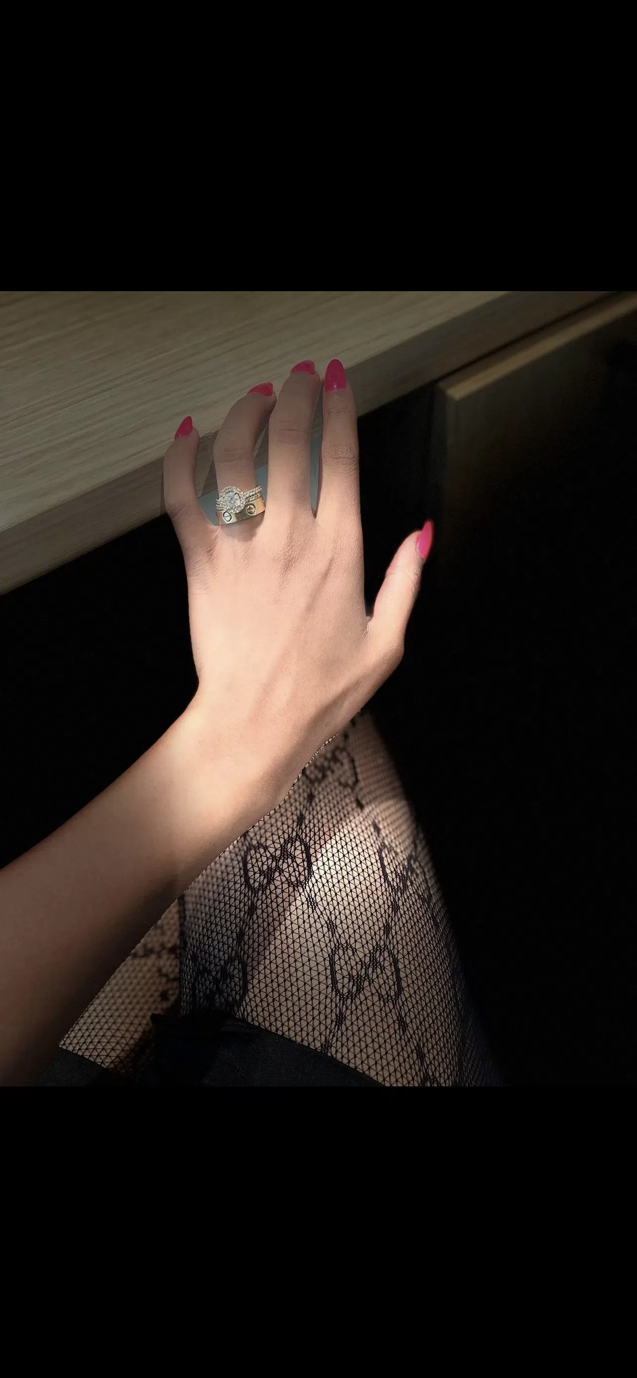 GUCCI Black Gg Supreme Tights