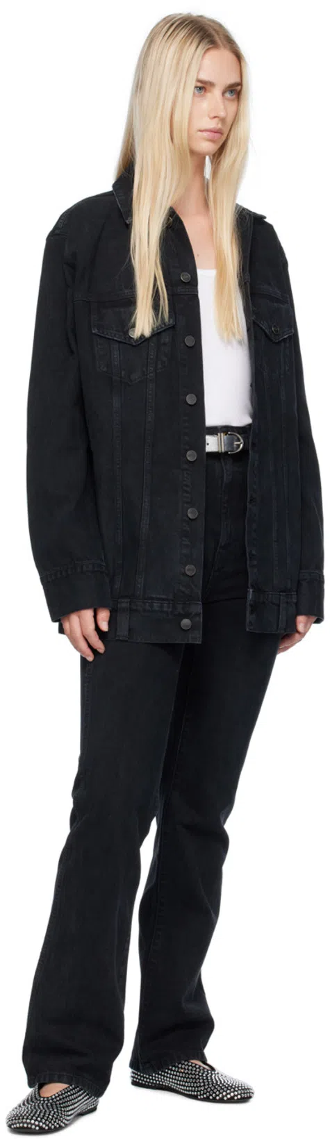 KHAITE Marcy Crystal-embellished Satin Ballet Flats In Black