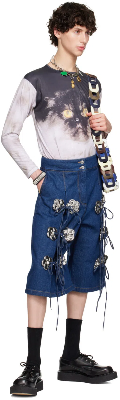 SC103 Multicolor Medium Links Tote In Quill