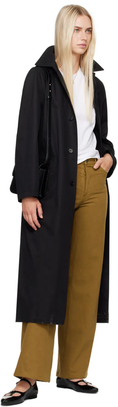 APC A.p.c. Structured Cowhide Leather Shoulder Bag In Black