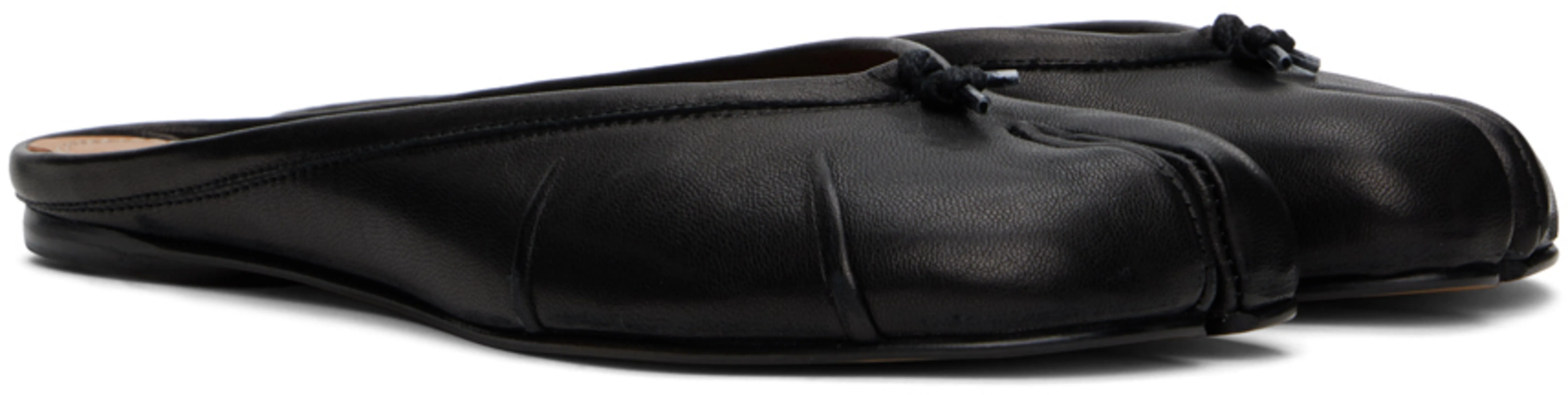 MAISON MARGIELA Tabi Calf Leather Flat Mules In Black