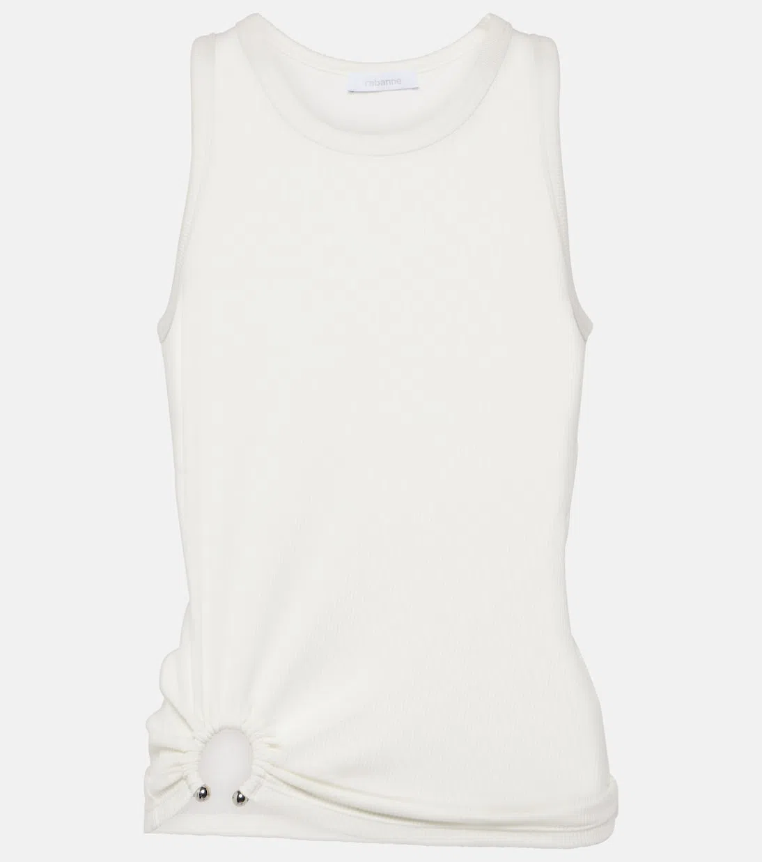 JACQUEMUS Les Rond Carré Asymmetric Earrings In Light Gold