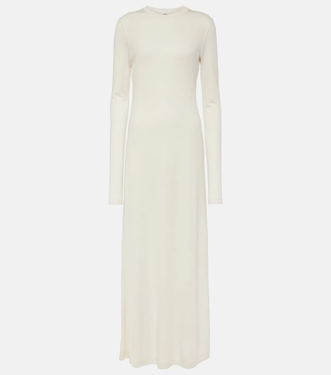 TOTÊME Knitted Bow Ballerina Flats In Matte Silver