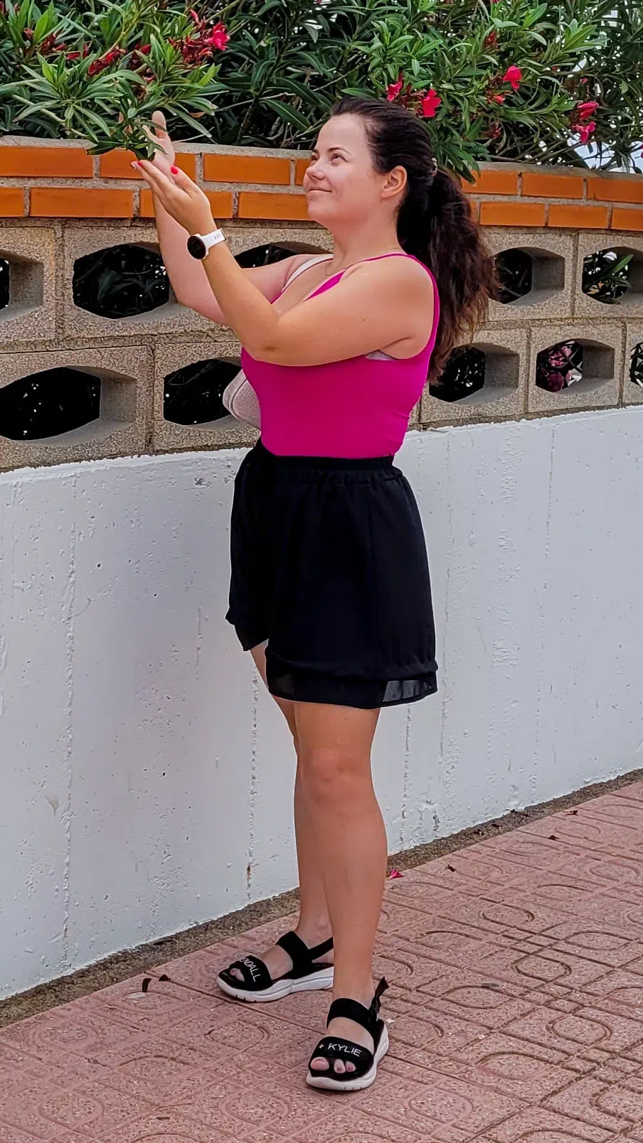 CHLOÉ Chloe Women Black Linen Woody Slippers In Multi