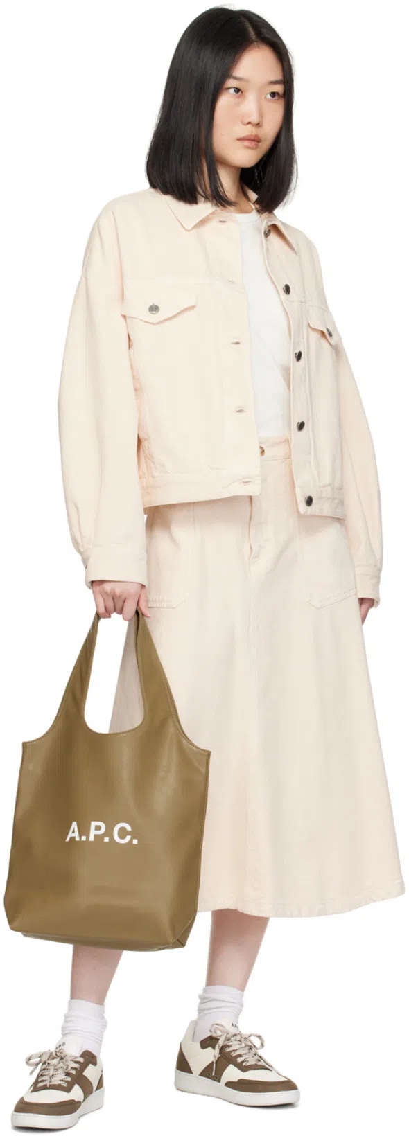 APC A.p.c. Women's Sainters Denim Jacket In White