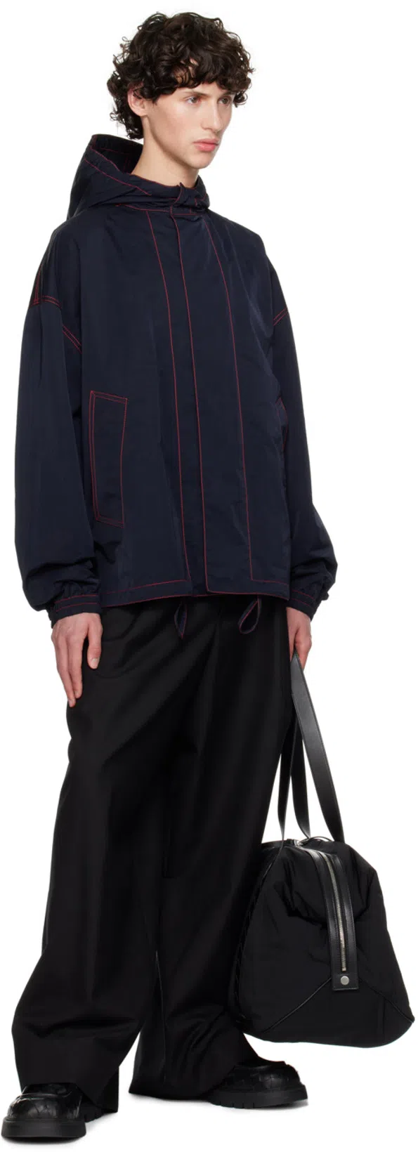 DRIES VAN NOTEN Wide-leg Tailored Trousers In 900 Black