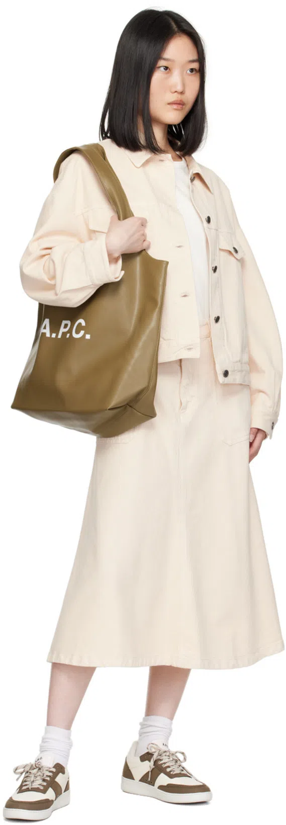 APC A.p.c. Women's Sainters Denim Jacket In White