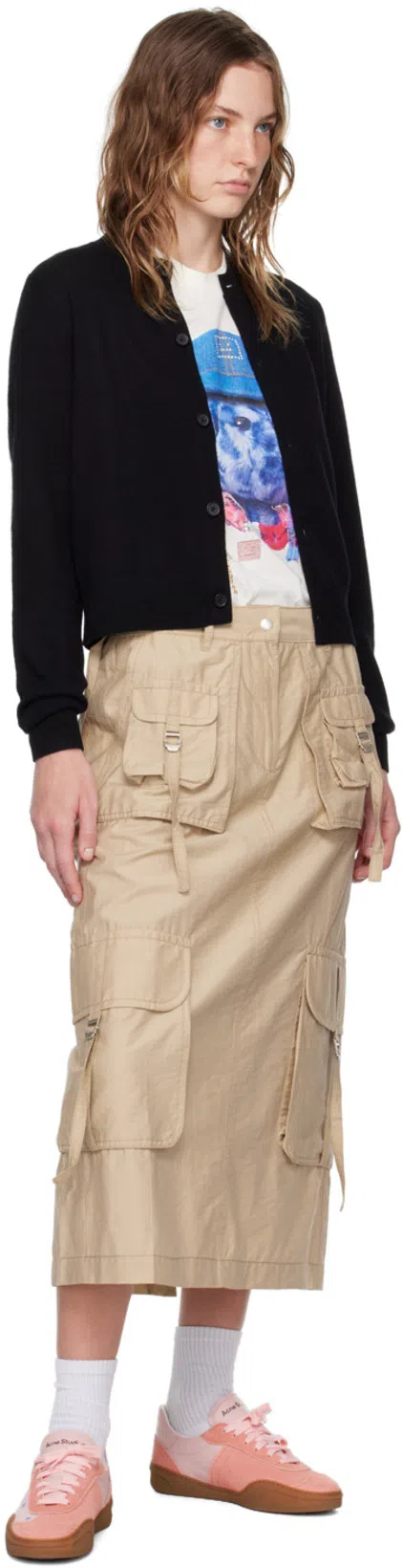 ACNE STUDIOS Multipocket Long Skirt Skirts Beige In Neutral