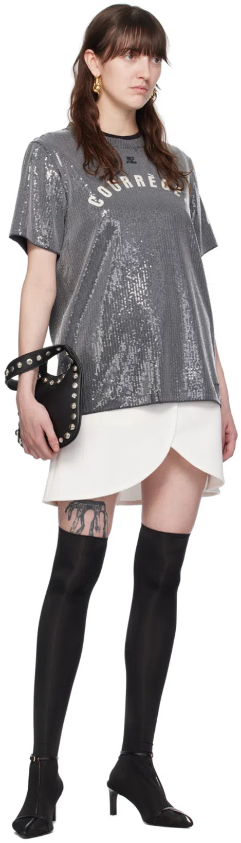 COURRÈGES Courreges T-shirt Woman In White