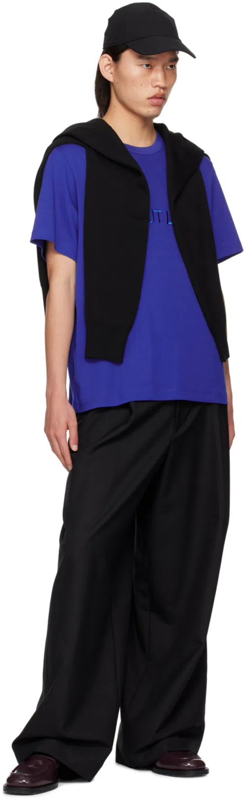 DRIES VAN NOTEN Wide-leg Tailored Trousers In 900 Black