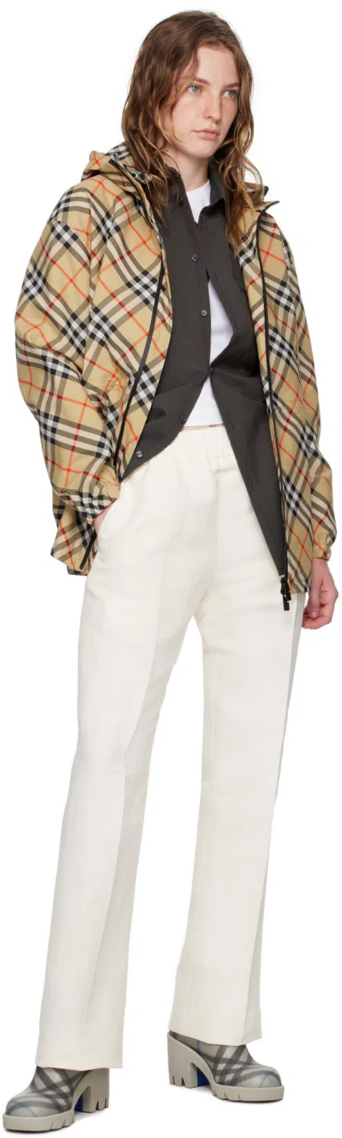 BURBERRY Double-face Quilted Down Jacket In Multicolor