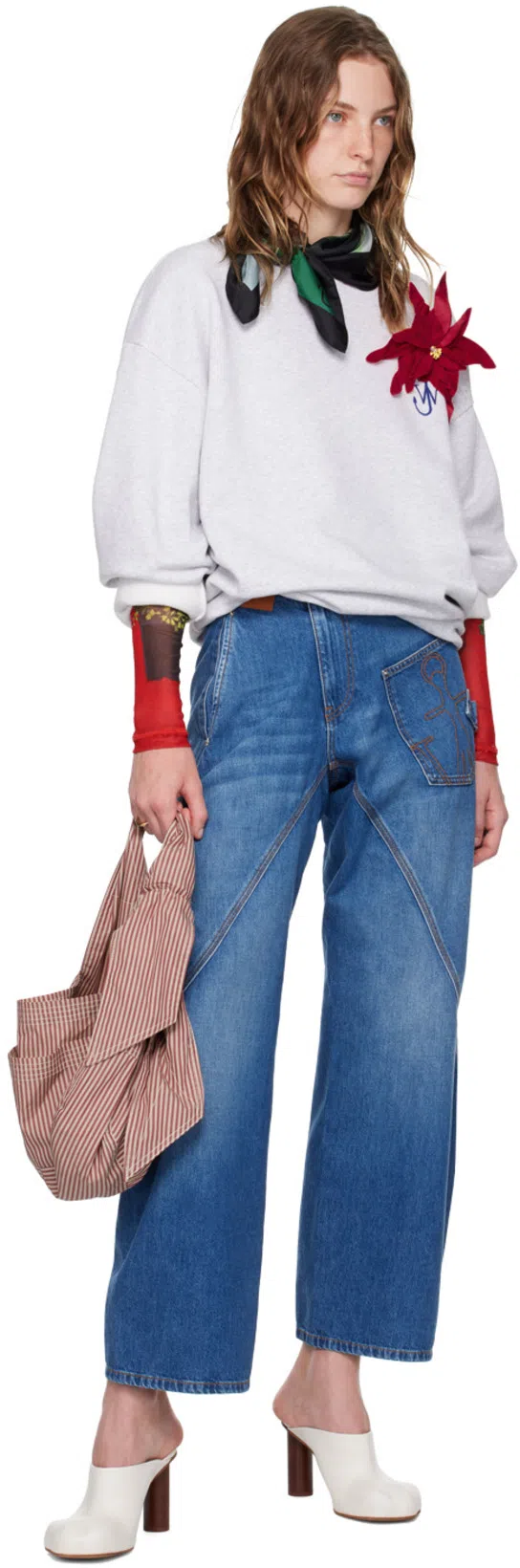 JW ANDERSON J. W. Anderson Twisted Workwear' Jeans In Black