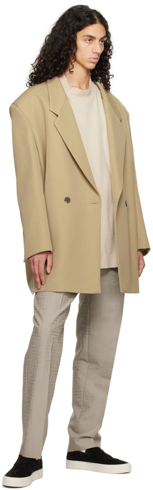 FEAR OF GOD California Double-breasted Blazer In Brown